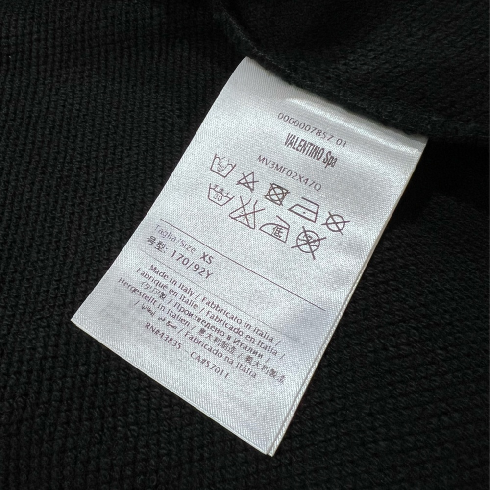 Valentino Rockstud Zip up Hoodie Sweatshirt MENS - Picture 5 of 10